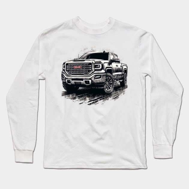 GMC Sierra Long Sleeve T-Shirt by Vehicles-Art